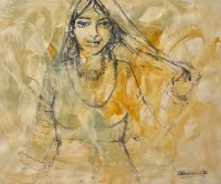 Moazzam Ali, 20 x 24 Inch, Watercolor on Paper, Figurative Painting, AC-MOZ-125